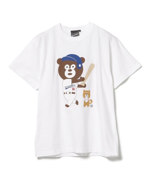 BEAMS T tシャツ / ベースボール ベア Tシャツ メンズ
