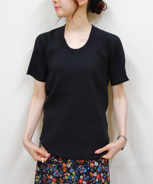 MEYAME（メヤメ） tシャツ オブロングネックショートスリーブ OBLONG