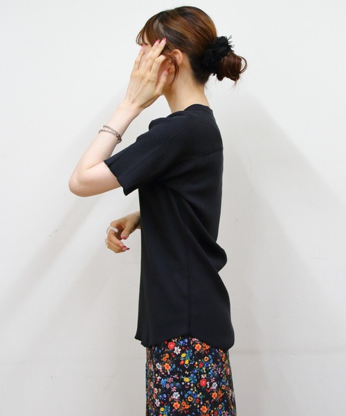 MEYAME（メヤメ） tシャツ オブロングネックショートスリーブ OBLONG