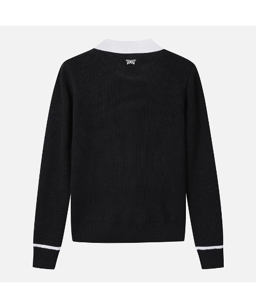 PXG ブラック クルーネック セーター L PXG ニット セーター Women's WT Windproof Collar Sweater