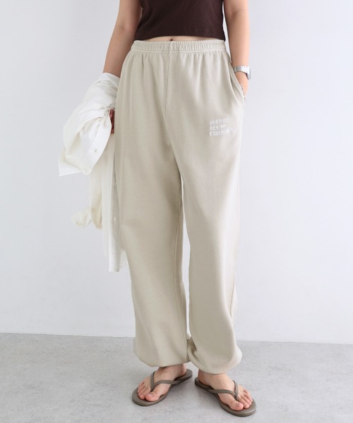 ANME ワイドパンツ スウェットパンツ ジャージ ピグメント加工ANMEエン