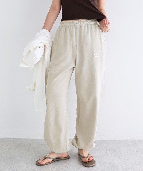 ANME ワイドパンツ スウェットパンツ ジャージ ピグメント加工ANMEエン