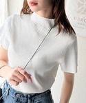 tシャツ 半袖 洗練された大人カジュアル。プチ...の詳細画像4