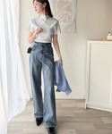 tシャツ 半袖 洗練された大人カジュアル。プチ...の詳細画像5