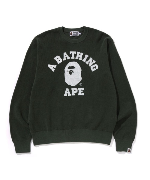 A BATHING APE（アベイシングエイプ） セーター ニット COLLEGE WAFFLE