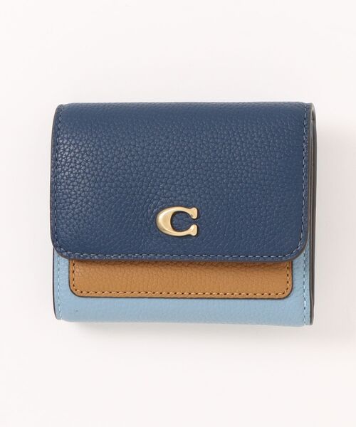 COACH 財布 ミラ スモール フラップ ウォレット・カラーブロック