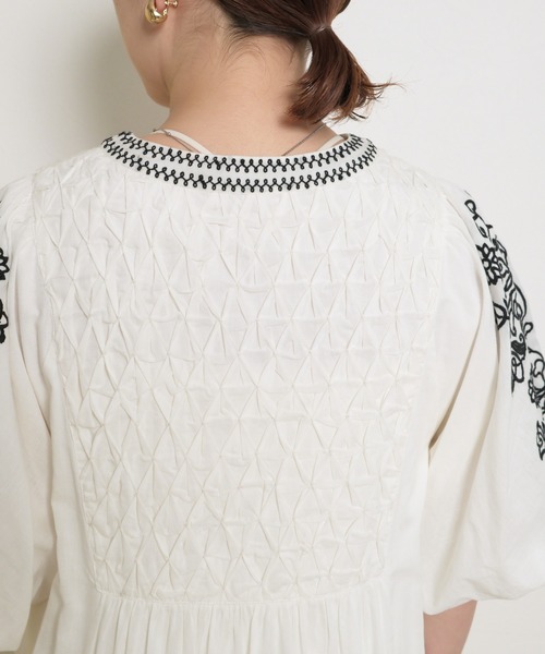 極美品　SLOW×23区♡ティアード マキシワンピース　インド綿　レース 刺繍 極美品 SLOW×23区♡ティアード マキシワンピース インド綿