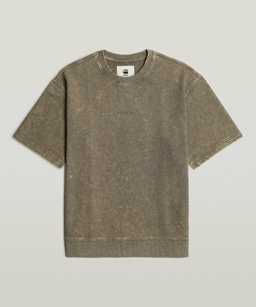 G-STAR RAW tシャツ ACID WASH LOOSE SWEATER/ヴィンテージライク