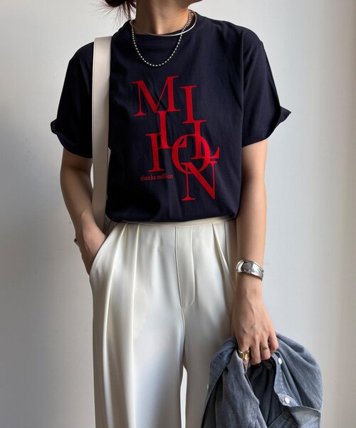 tシャツ MILLION MIXフロッキーロゴTEE レディース