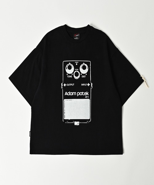 tシャツ 「ADAMPATEK/アダムパテック」distortion short sleeve T/エフェクタープリント半袖T レディース