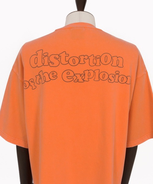 tシャツ 「ADAMPATEK/アダムパテック」distortion short sleeve T/エフェクタープリント半袖T レディース ADAMPATEK/distortion short sleeve T/エフェクタープリント半袖