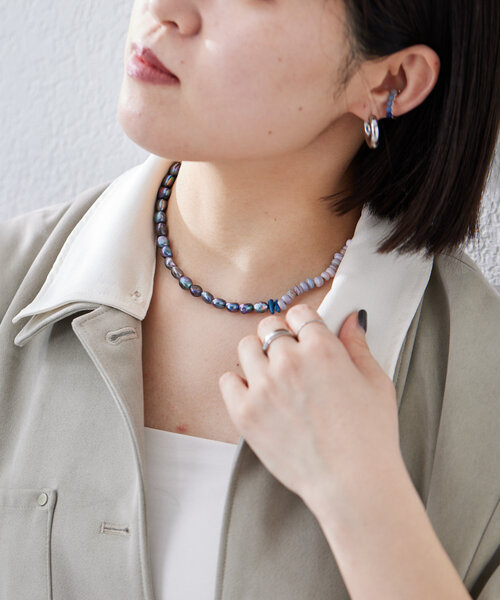 新品 ear PAPILLONNER 2WAY 淡水パールネックレス イアパピヨネ ear PAPILLONNER 2WAY 淡水パールネックレス