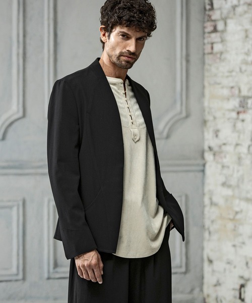 ジャケット ノーカラージャケット C DIEM(カルペディエム)ラウンドカットジャケット ノーカラージャケット メンズ | C DIEM | 14