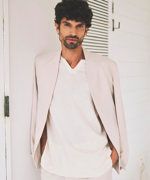 ジャケット ノーカラージャケット C DIEM(カルペディエム)ラウンドカットジャケット ノーカラージャケット メンズ | C DIEM | 10