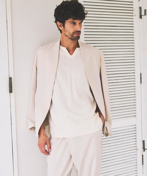 ジャケット ノーカラージャケット C DIEM(カルペディエム)ラウンドカットジャケット ノーカラージャケット メンズ | C DIEM | 12