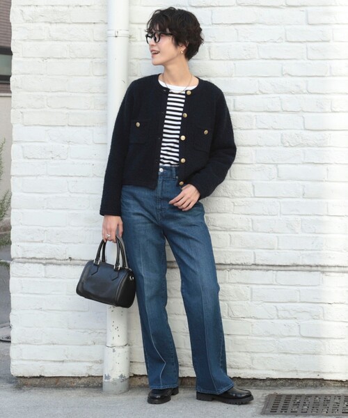 「NOLLEY'S」 ノーカラージャケット 38 オフホワイト レディース_画像2