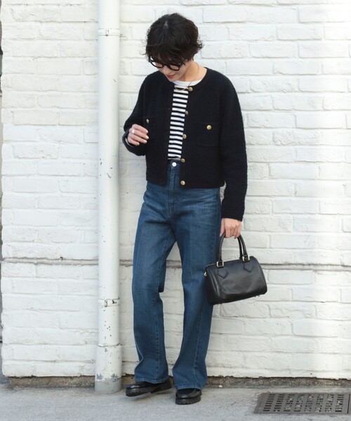 「NOLLEY'S」 ノーカラージャケット 38 オフホワイト レディース_画像3