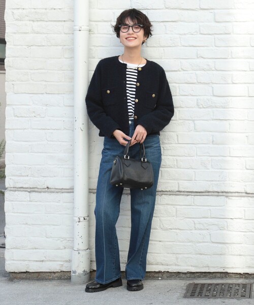 「NOLLEY'S」 ノーカラージャケット 38 オフホワイト レディース_画像4