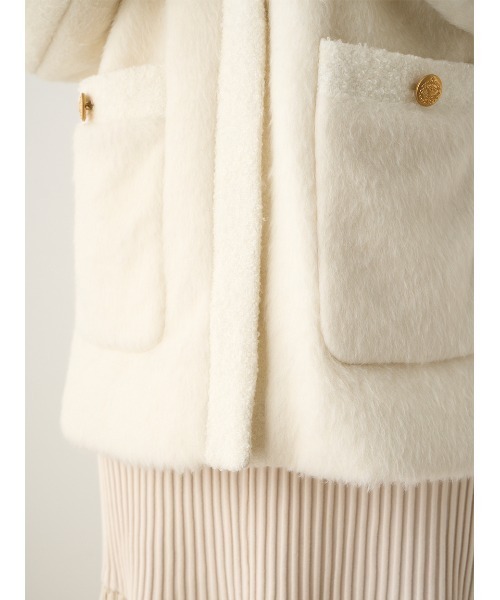 CELFORD（セルフォード） ノーカラージャケット 38 アイボリー