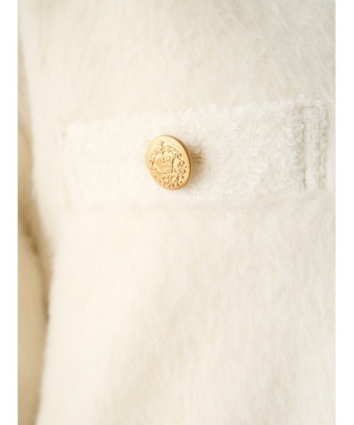 CELFORD（セルフォード） ノーカラージャケット 38 アイボリー