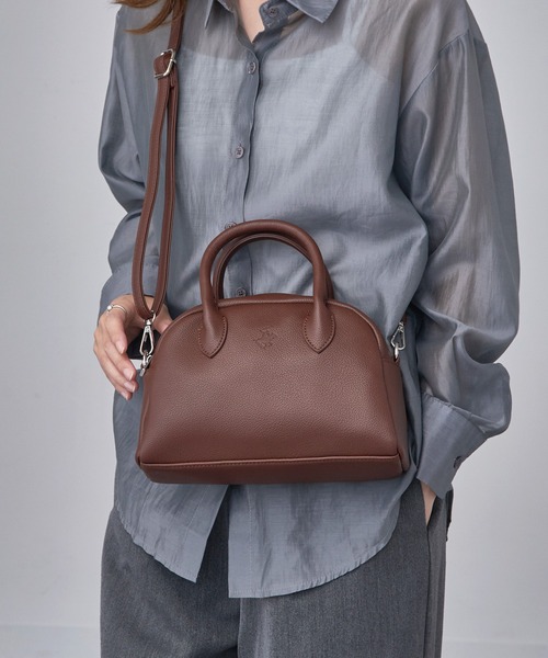POLO 2WAYミニボストンバッグ POLO FIELD【ポロフィールド】 2WAYミニボストンバッグ （チョコ
