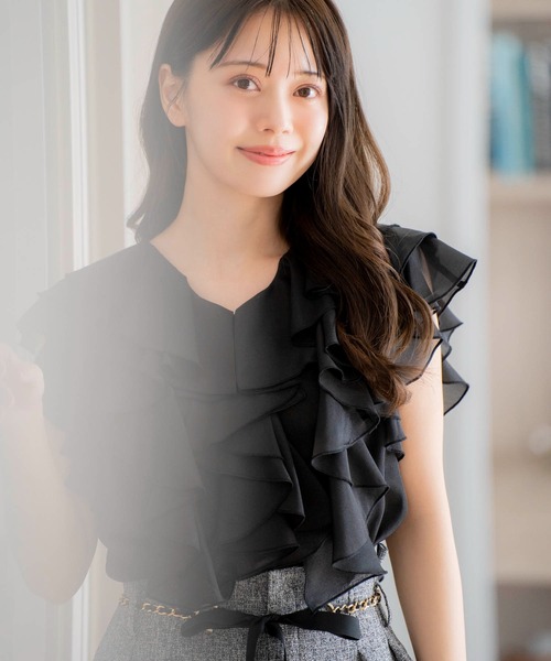 Noela❤︎大人可愛い綺麗めフリルブラウス フリルブラウス | シャツ・ブラウス | NOELA OFFICIAL WEB STORE