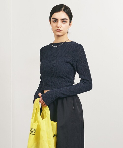ラッシュガード 水着 ユナイテッドアローズ TO UNITED ARROWS ラッシュガード 「TO ARROWS」プリーツ L/SL