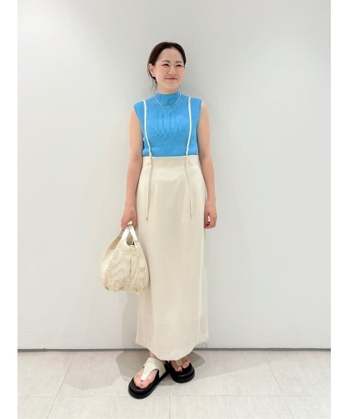 allureville（アルアバイル） スカート ジョーゼットサロペナロー