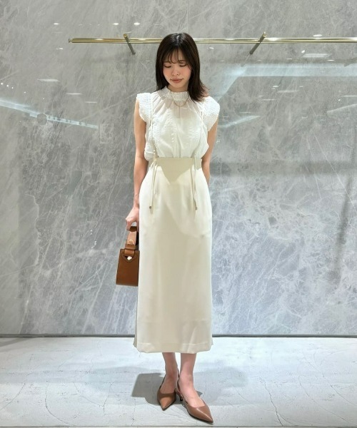 allureville（アルアバイル） スカート ジョーゼットサロペナロー