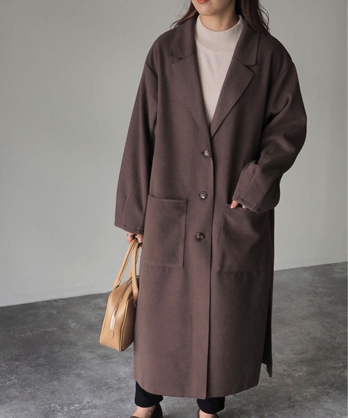 「Riberry」 チェスターコート MEDIUM モカ レディース_画像5