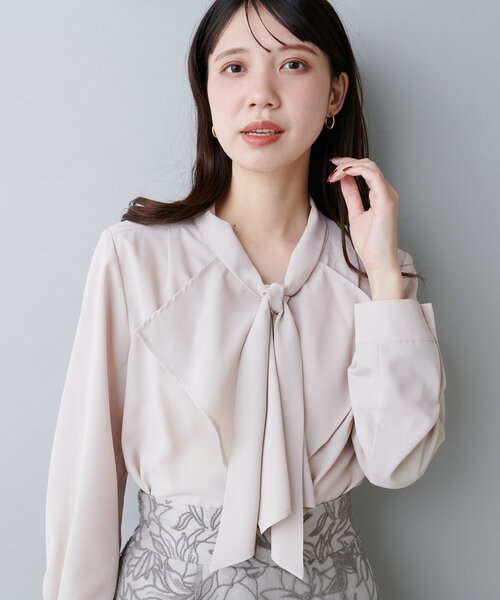 「STUDIOUS」 長袖ブラウス FREE ライトベージュ レディース natural couture 「natural couture」 長袖ブラウス FREE ライト