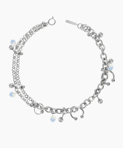 フランス発☆Justine Clenquet☆ Holly Summer ネックレス: Blue JUSTINE CLENQUET ネックレス CLENQUET/ジュスティーヌ