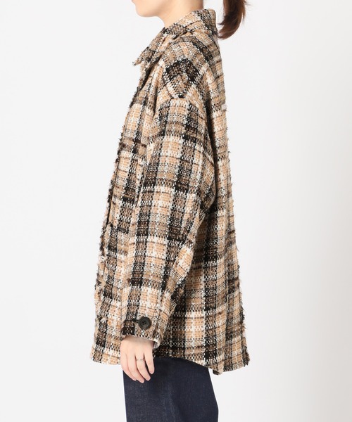 SLOBE IENA（スローブイエナ） ツイードジャケット FREE ブラック