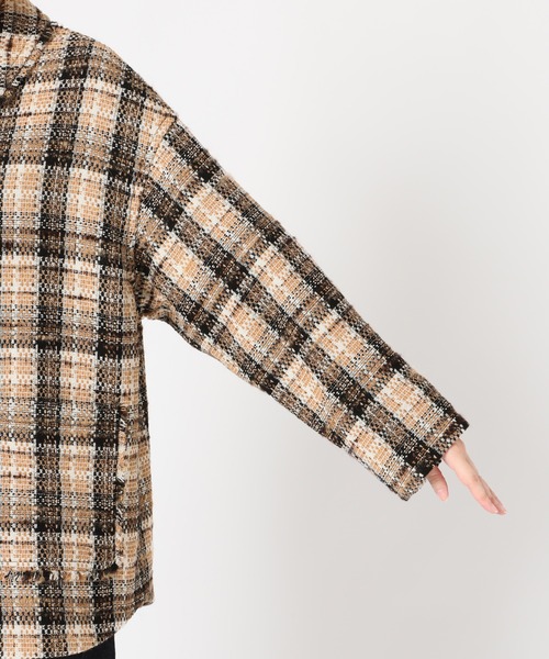 SLOBE IENA（スローブイエナ） ツイードジャケット FREE ブラック