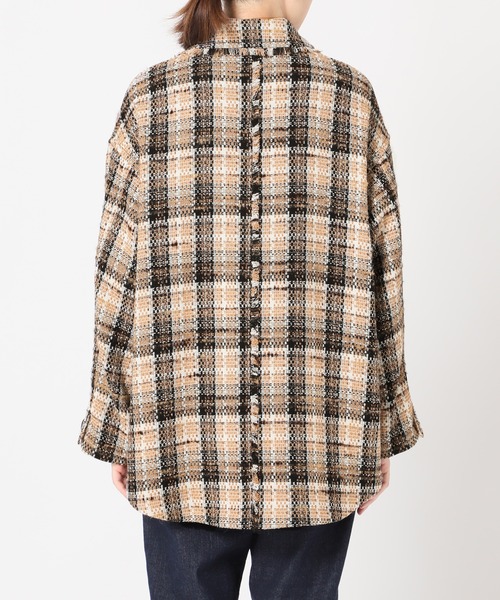 SLOBE IENA（スローブイエナ） ツイードジャケット FREE ブラック