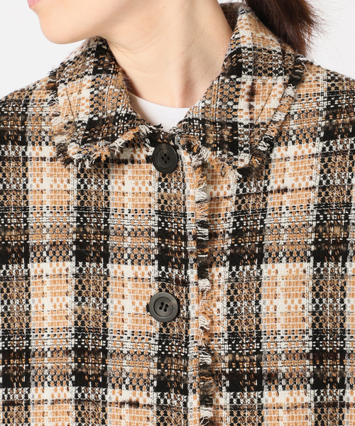 SLOBE IENA（スローブイエナ） ツイードジャケット FREE ブラック