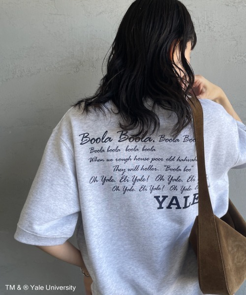 Yale 薄紫 ロゴスウェット JEANS FACTORY トレーナー スウェット 「YALE/イェール」 YALE