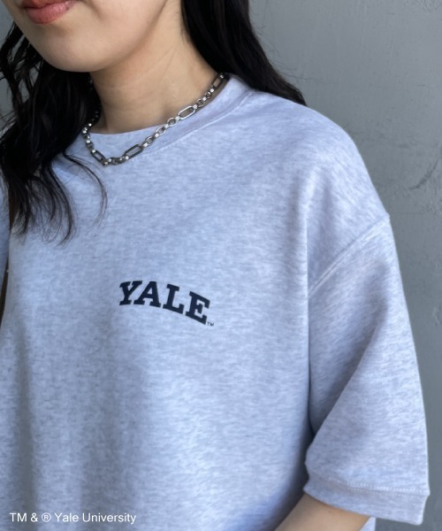 Yale 薄紫 ロゴスウェット JEANS FACTORY トレーナー スウェット 「YALE/イェール」 YALE