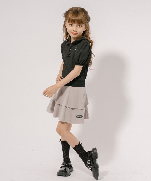 ナイルパーチ BABYGIFT柄セーラー襟パフスリーブカットソー♡ 予約商品)セーラー襟ニットロンパース【N3295】