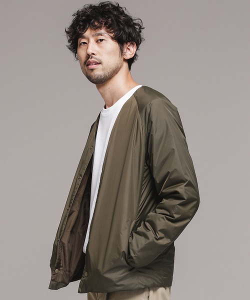 NANO universe（ナノ・ユニバース） ダウンジャケット X-LARGE カーキ