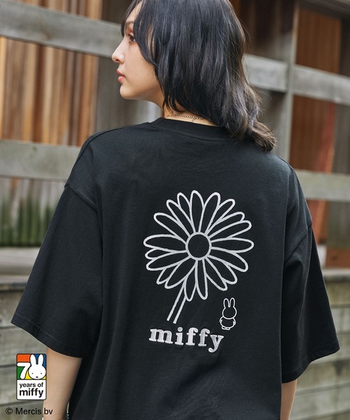 Miffy（ミッフィー） tシャツ 半袖 別注 グラフィック刺繍 半袖Tシャツ 