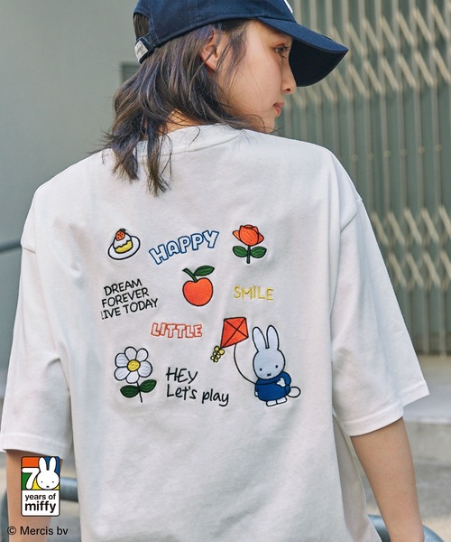 Miffy tシャツ 「Miffy」 別注 ミッフィー グラフィック刺繍