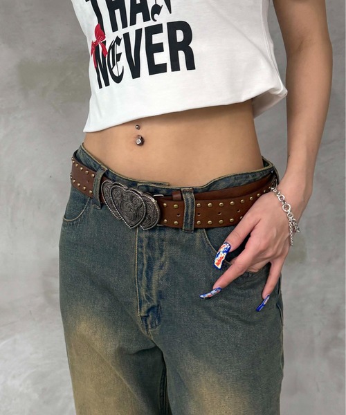 D&amp;G デニムベルト　レディース バックルベルトフレアデニムパンツ – ANDOR ONLINE