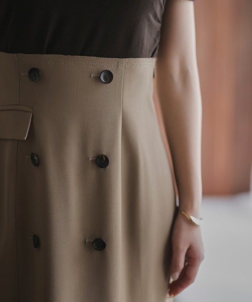 anuans（アニュアンス） ロングスカート SMALL グレー レディース