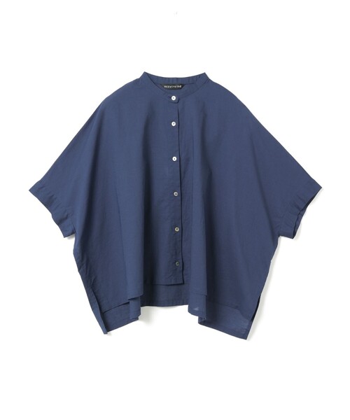 mizuiroind ブラウス シャツ mizuiro ind リネンスタンドカラー