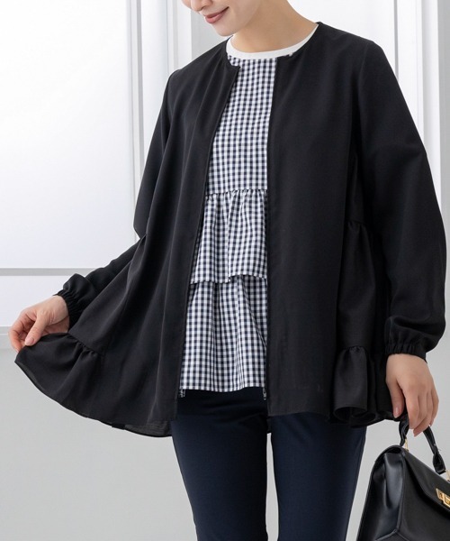 sono ブラック　カーディガン　羽織り　テンセル　コットン　シルク Sono（ソーノ） カーディガン 再販売!!「ZOZO限定」日本製「SONO