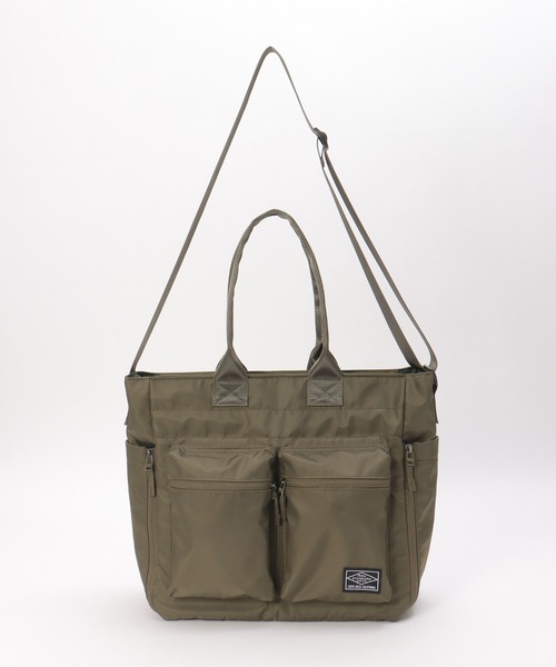 ikka トートバッグ ナイロンツイル2WAYトートバッグ メンズ