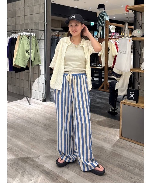 人気完売品 ニコアンド パジャパンツ ストライプパジャパン（その他パンツ）｜niko and
