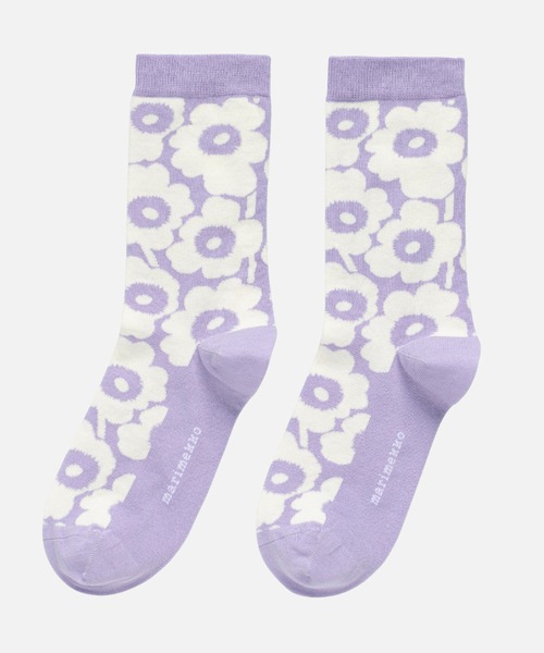 うにこ様 marimekko 靴下 Linjaus Unikko / socks レディース : ZOZOTOWN