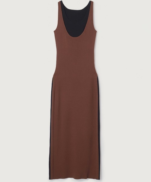 anuans ニットワンピース FREE ブラウン レディース anuans（アニュアンス） ニットワンピース FREE ブラウン レディース